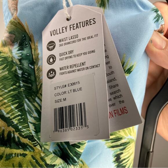NWT THE ENDLESS SUMMER Palm Tree Swim Trunks 17" Medium - Picture 3 of 5